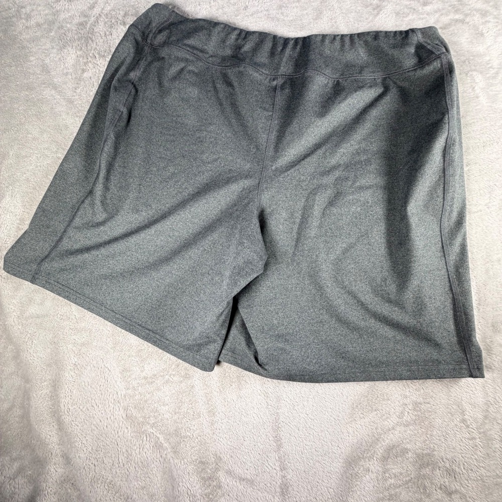 Lands End Sport Womens 2X Gray Heathered Athletic Performance Gym Shorts 20W-22W